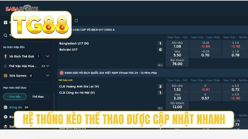 TG88 ⭐ Nhà Cái Uy Tín 2026 | Link TG88 Chính Thức Nhận 188K 18 Hệ thống kèo thể thao được cập nhật nhanh