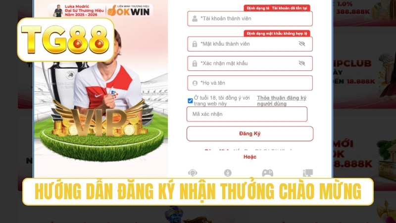 TG88 ⭐ Nhà Cái Uy Tín 2026 | Link TG88 Chính Thức Nhận 188K 22 Hướng dẫn đăng ký nhận thưởng chào mừng